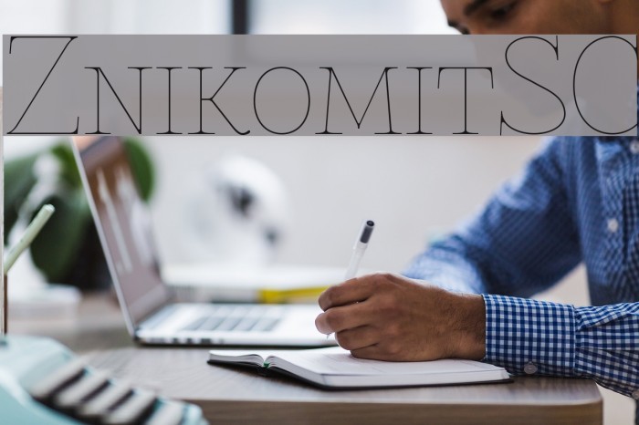 ZnikomitSC Font examples