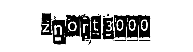 Znort3000 Font