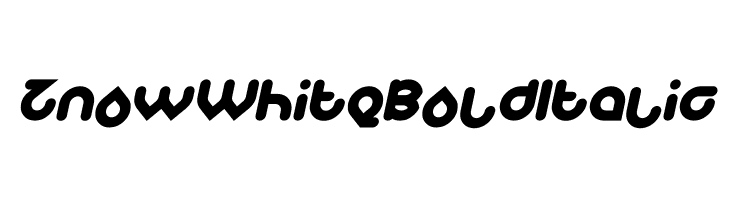 Znow White Bold Italic  Frei Schriftart Herunterladen