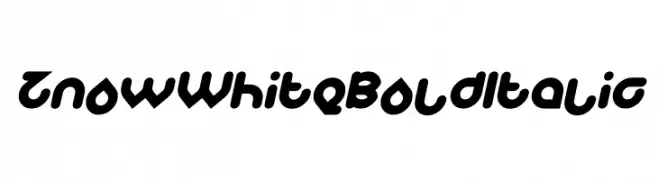 Znow White Bold Italic  تنزيل الخطوط