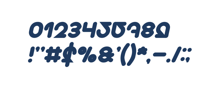 Znow White Bold Italic Other Characters