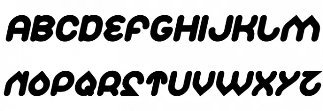 Znow White Bold Italic 字体 大写