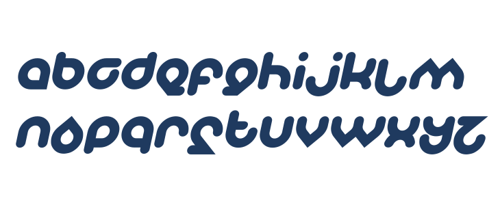 Znow White Bold Italic Lowercase