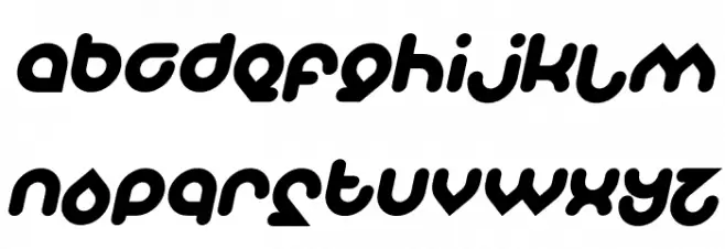 Znow White Bold Italic फ़ॉन्ट लोअरकेस