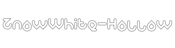 Znow White-Hollow  les polices de caractères gratuit tlcharger
