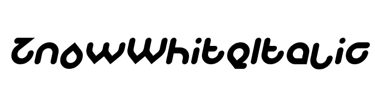 Znow White Italic  font caratteri gratis