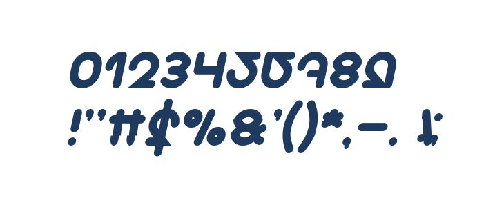 Znow White Italic Other Characters