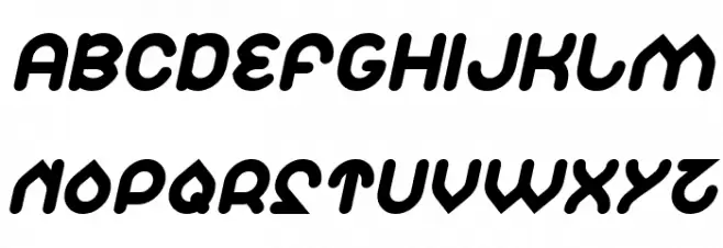 Znow White Italic Fonte MAIÚSCULAS