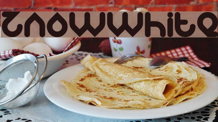 znowwhite Font examples