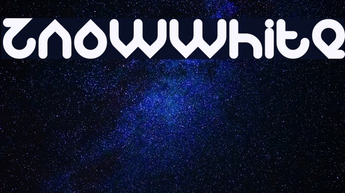 znowwhite Font examples