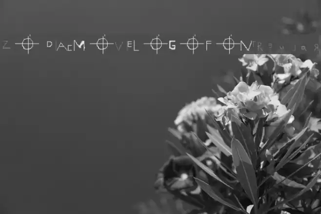 ZODIAC MOVIE LOGO FONT Regular Font examples