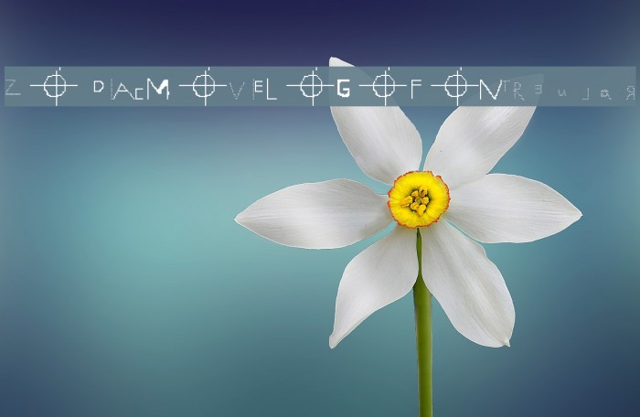 ZODIAC MOVIE LOGO FONT Regular Example 2