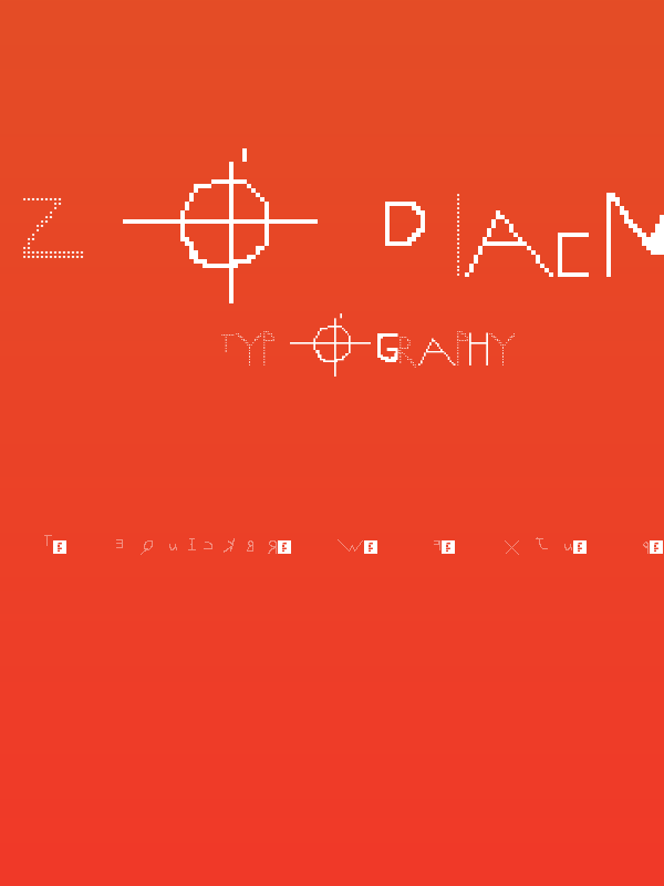 ZODIAC MOVIE LOGO FONT Regular Poster