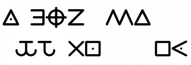 ZODIACCIPHER Font Litere mari