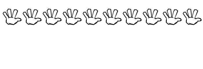 ZOE GERMANY Fingeralphabet Graffiti Font OTHER CHARS