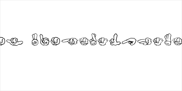 ZOE GERMANY Fingeralphabet Graffiti Logo