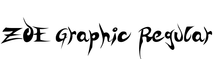 ZOE Graphic Regular  Frei Schriftart Herunterladen
