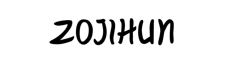 ZOJIHUN  font caratteri gratis