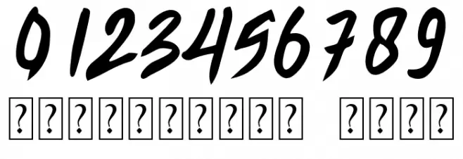 ZOJIHUN Font OTHER CHARS