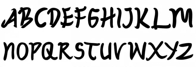 ZOJIHUN Font Litere mari