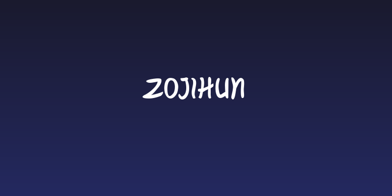 ZOJIHUN Social Header