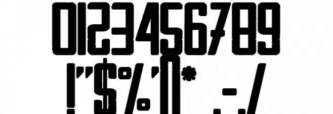 ZOMBIE GARDEN PARTY Font OTHER CHARS