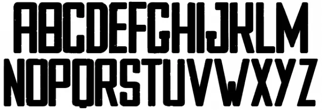 ZOMBIE GARDEN PARTY Schriftart Groß