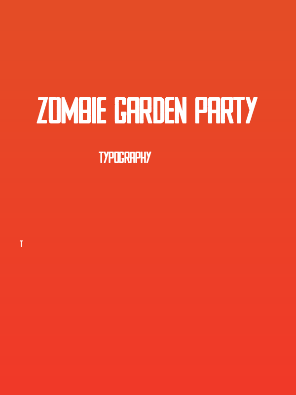 ZOMBIE GARDEN PARTY Poster