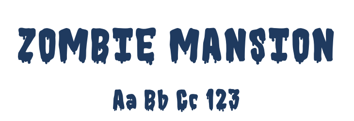 ZOMBIE MANSION Font Preview