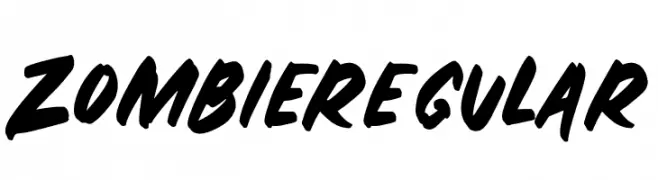 ZOMBIE-Regular  Frei Schriftart Herunterladen