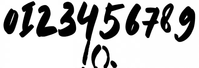 ZOMBIE-Regular Font OTHER CHARS