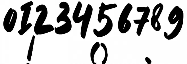 ZOMBIE-Regular Font OTHER CHARS