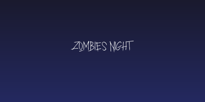 ZOMBIES NIGHT Social Header