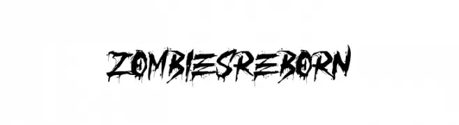ZOMBIES REBORN  baixar fontes gratis