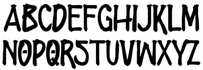 ZOMBIES STATION Font Litere mari