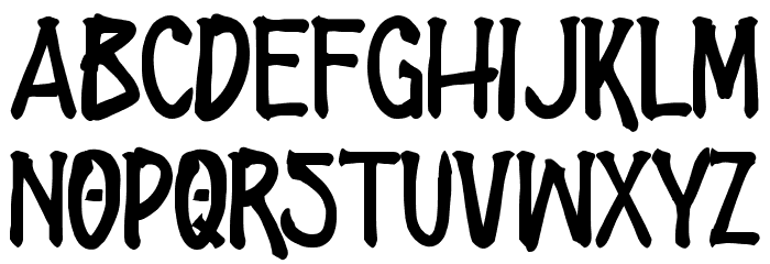 ZOMBIES STATION Font LOWERCASE