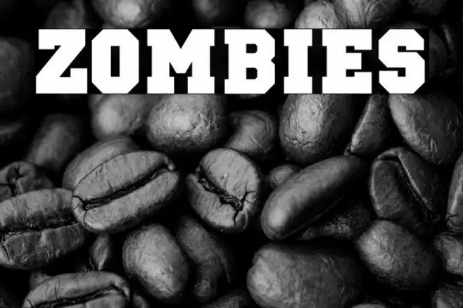 ZOMBIES Font examples