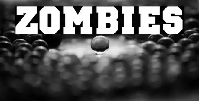 ZOMBIES Font examples