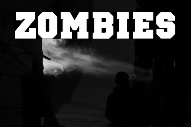ZOMBIES Font examples