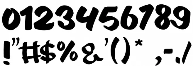 ZOMBYE Font OTHER CHARS