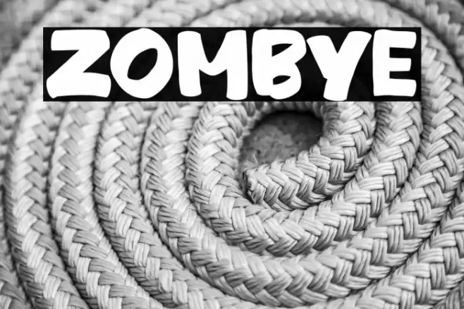 ZOMBYE Font examples