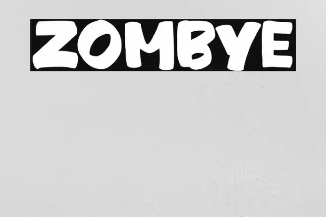 ZOMBYE Font examples
