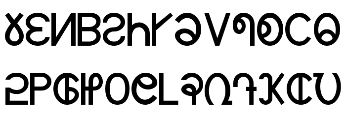 ZOMI Font LOWERCASE