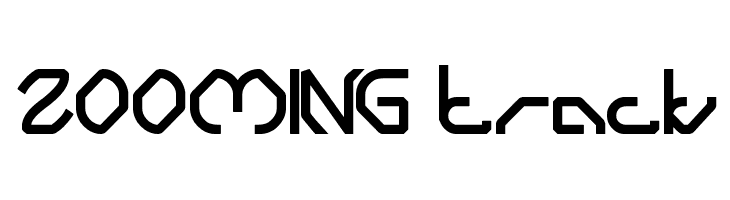 ZOOMING track  font caratteri gratis
