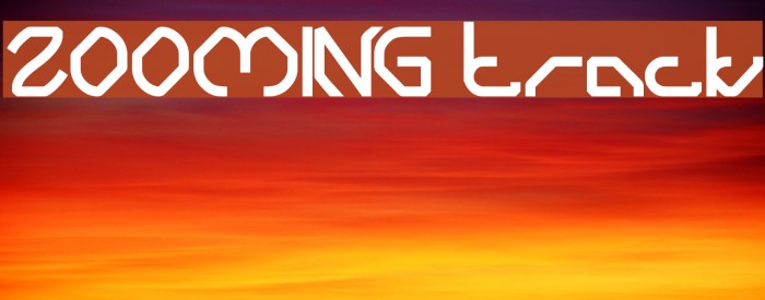 ZOOMING track Font examples