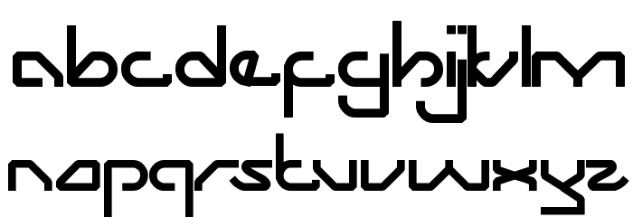 ZOOMING track Font LOWERCASE