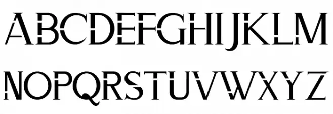ZORGEOUS フォント 大文字