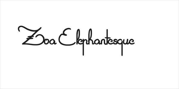 Zoa Elephantesque Logo