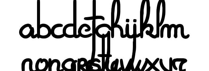 Zoa Elephantesque Font LOWERCASE