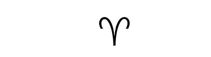 Zodiac Alphabet Polices